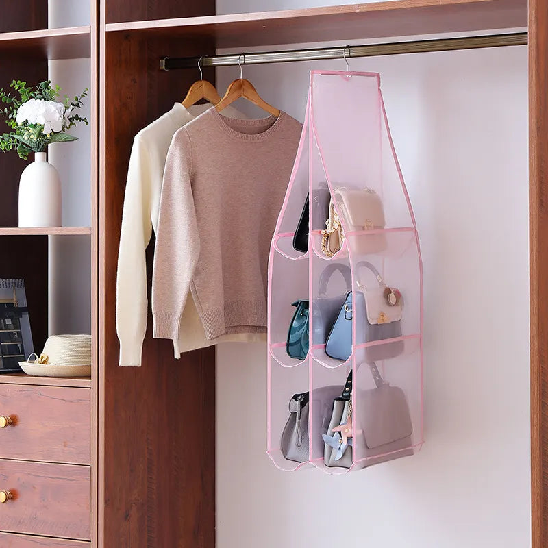 luluhut Handbag hanging organizer Hanging bag for Storage handbag Wardrobe hanging organizers Handbag organizer for closet 