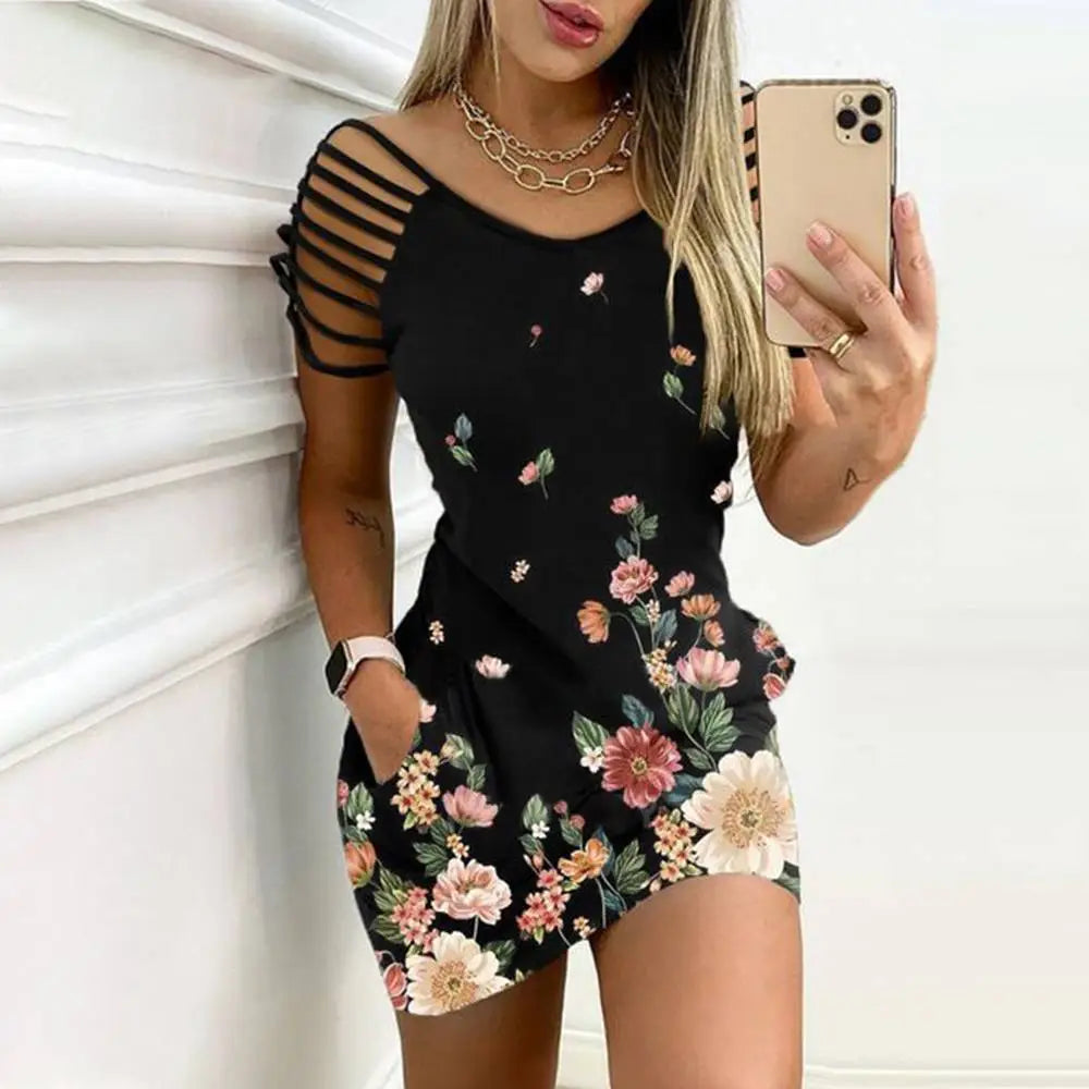 Sexy Short Dress For Women Clothing Sleeveless Slim Fit Club Mini Dresses Evening Wedding Female 2023 Vintage Black Skirt