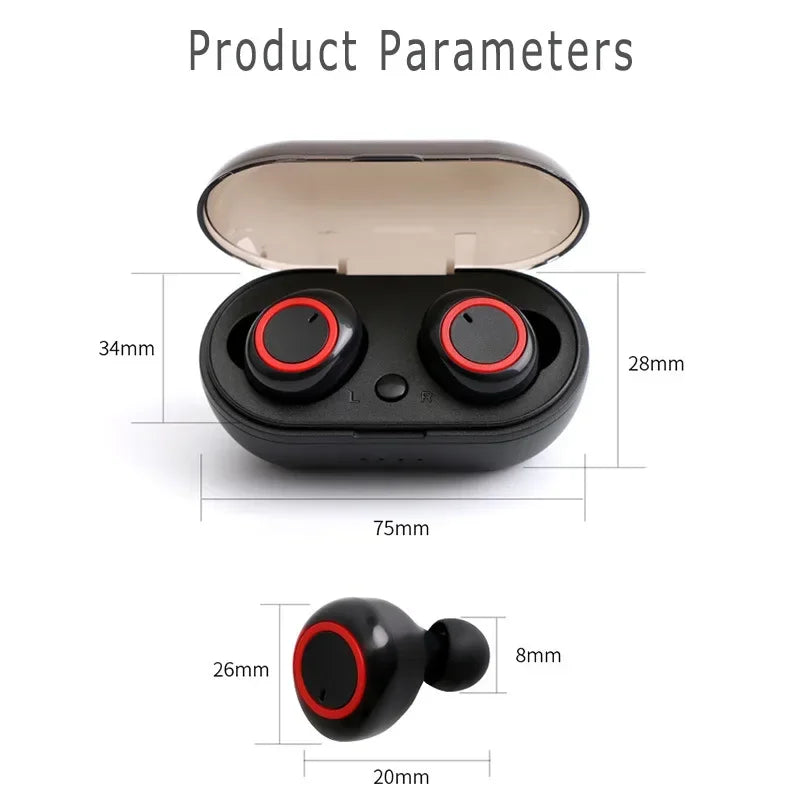 Y50 TWS Bluetooth Earphone Wireless Headphones Sport Earbuds Gaming Headsets For Apple iPhone Xiaomi Y50 Earphones Superpods