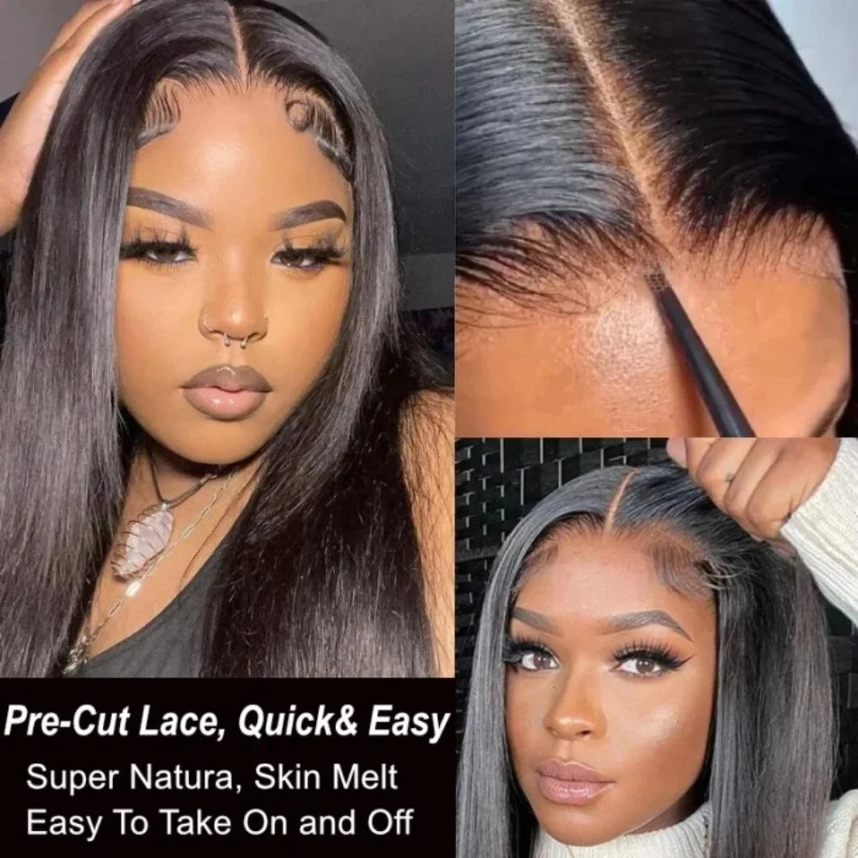 UNice Hair Bye Bye Knots Wig 7x5 Glueless Lace Body Wave Wig for Women Pre Bleached Knots Plucked Hairline Human Hair