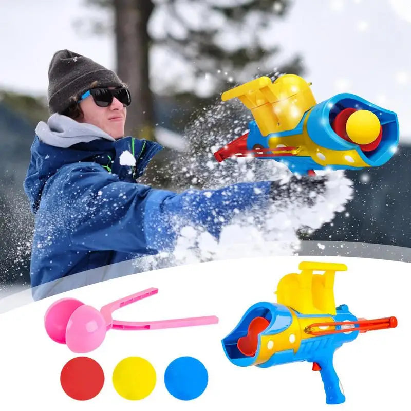 Outdoor Snow Ball Guns Winter SnowballBlaster Children Snow Play Toys Snow Ball Maker Tool Soft Ball Launcher Kid Toys