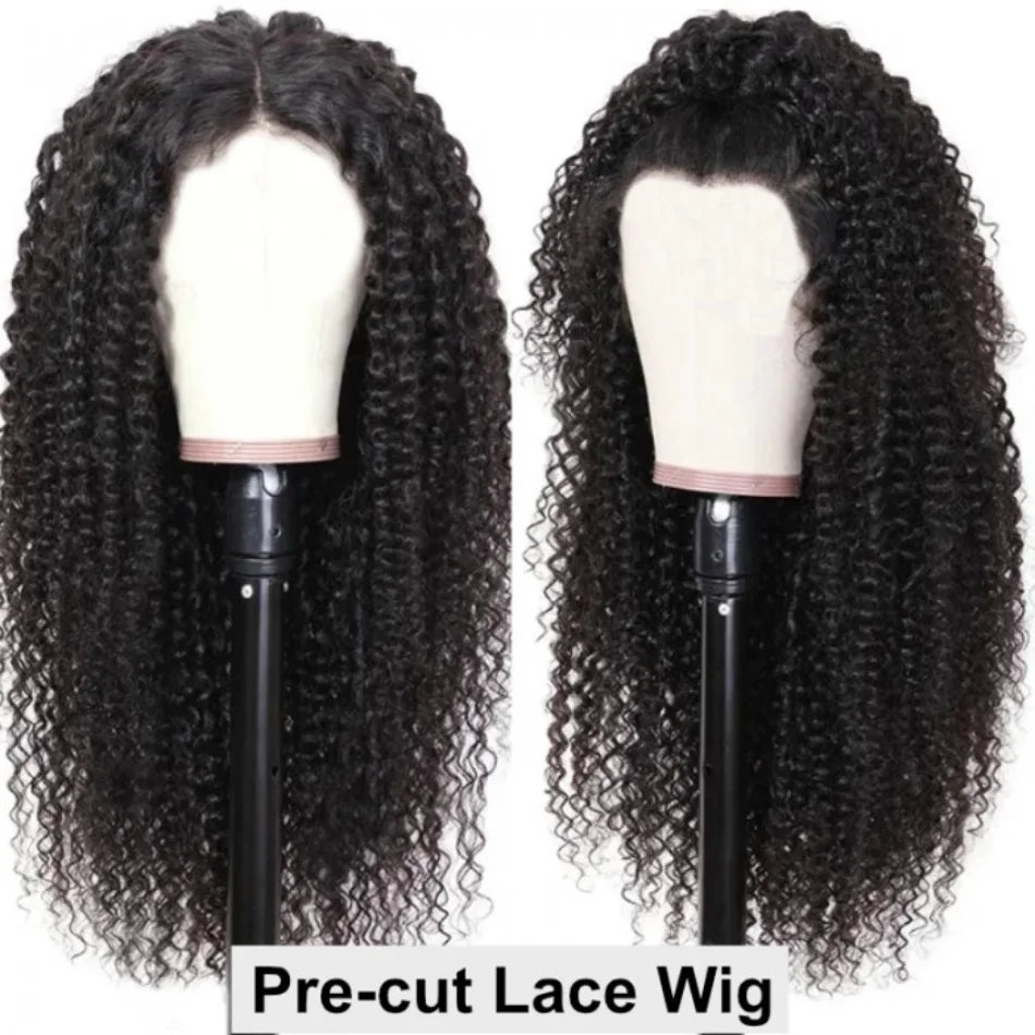 UNice Hair Bye Bye Knots Wig 7x5 Glueless Lace Curly Wig for Black Women Pre Bleached Knots Plucked Hairline Human Hair