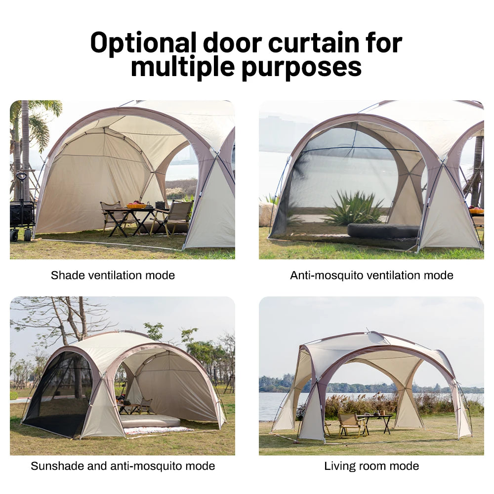 Sonuto Dome Canopy Large Tent Outdoor Extra Large Camping Awning Outdoor Sun Protection Hiking Rainproof Pavilion Anti-Mosquito