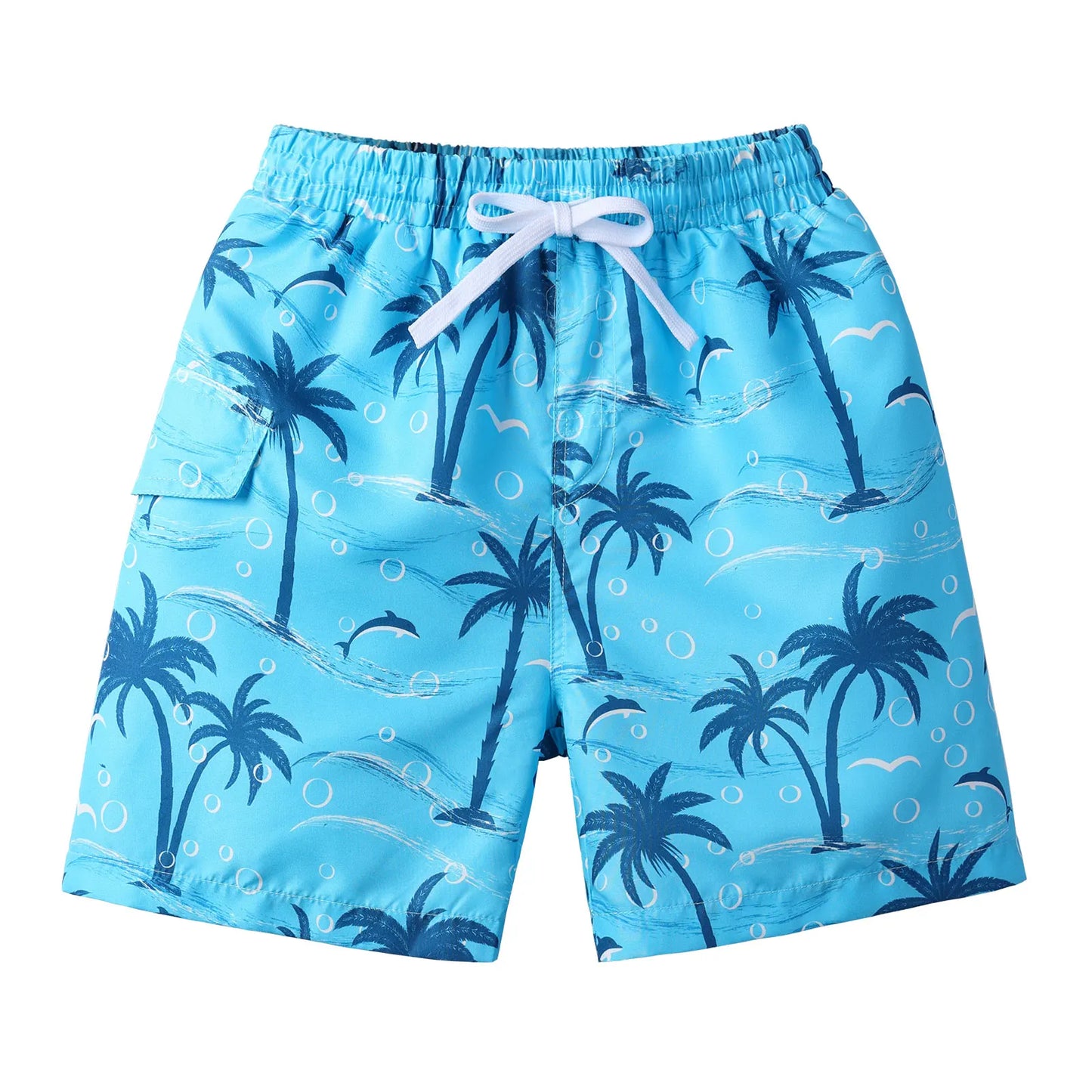 BAOHULU Kids Swim Shorts Cute Swimsuit Swimming Trunks Quick Dry Summer Swimwear Boys Beach Shorts Surf Board Male Clothing Pant