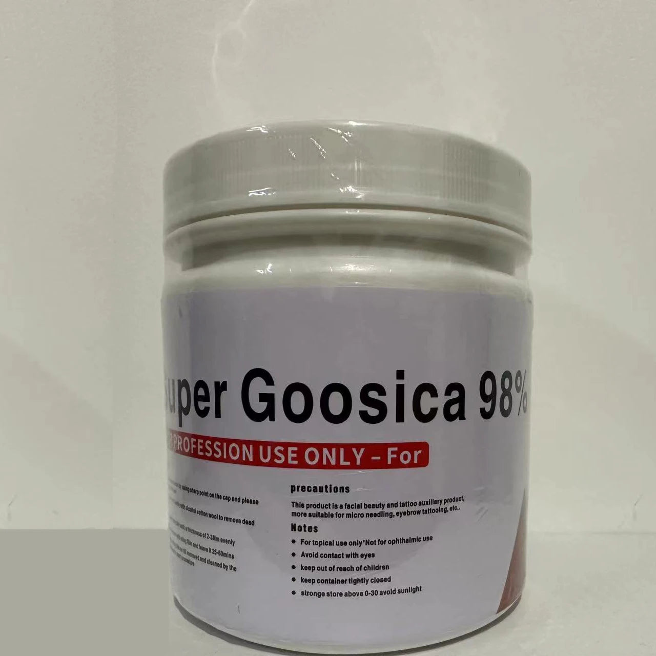 Original NEW 98% Super Goosica Tattoo Cream 500g Before Permanent Makeup Microneedle Eyebrow Lips Auxiliary Cream Tattoo Removal