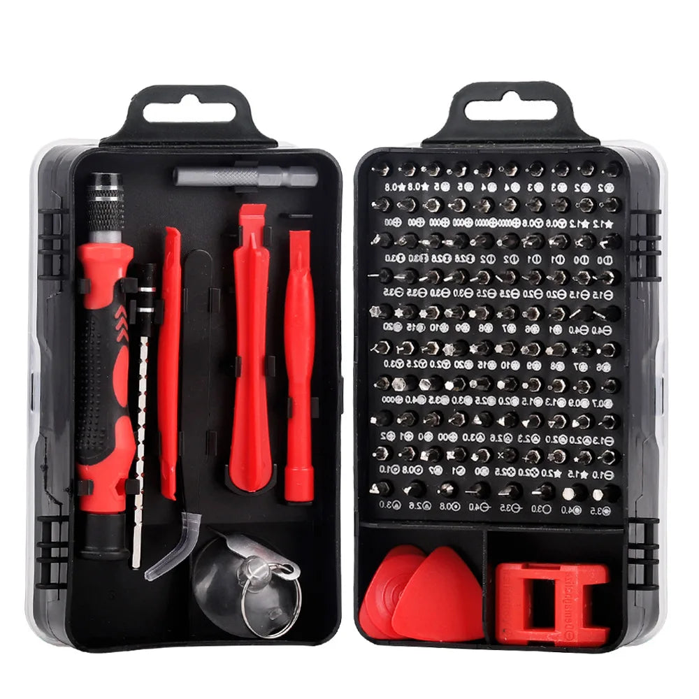 Versatile Simplicity 115 in 1 Hand Tool Magnetic Precision Screwdriver set Electronics Repair Full Tool Kit Set