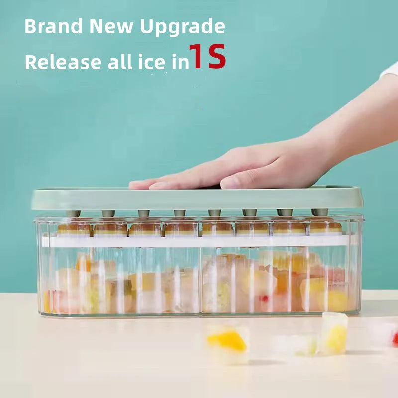 Silicone Ice Mold And Storage box 2 In 1 Ice Tray Making Mould Box Set Maker Bar Kitchen Utensils MoldsTool Ice Cube DIY Makers