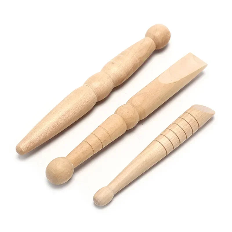 Natural Wooden Foot Body Massage Stick Relieve Muscle Soreness Relaxing Tool Foot Reflexology Massager Hot  Beauty Health