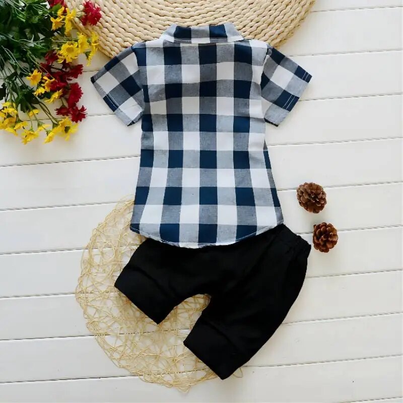 Summer Cartoon Baby boys Clothes Sets fashion Cotton kids Tshirt +Shorts suits