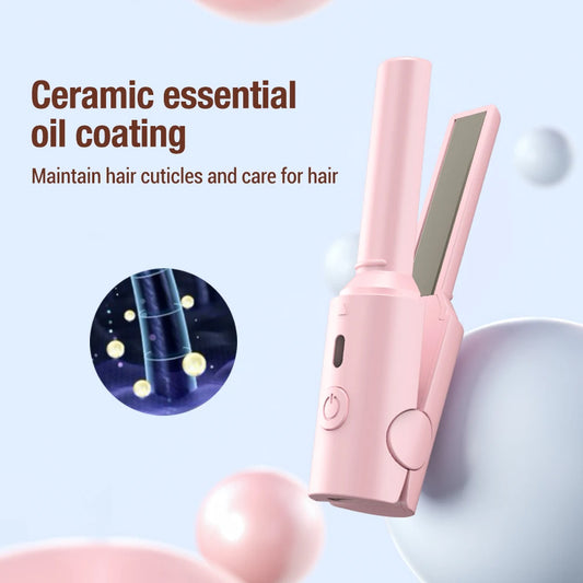 Portable Hair Straightener Hair Curling Machine Multifunctional Straight Hair Splint Curly Hair Styling Tool for Travel Women