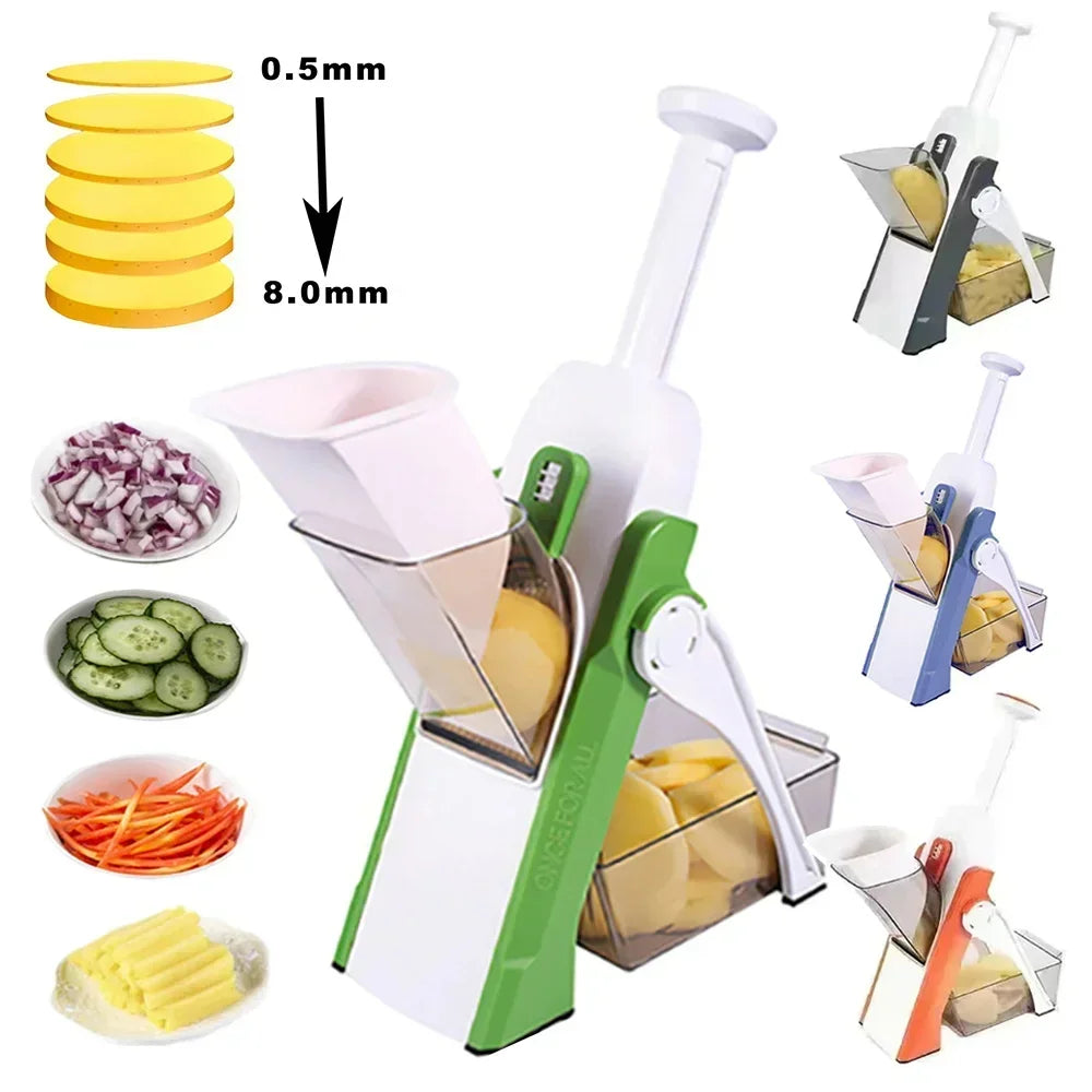 Vegetable Slicer Safe Julienne Slicer Potato French Fries Graters Manual Shredder Kitchen Accessories Gadget Multifunctional