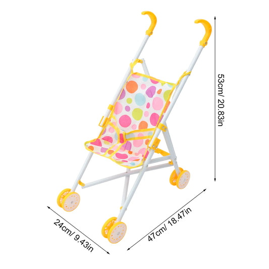 Stroller Decendance Toys Cart Cosplay for Kids Baby Dolls Stuff House Decorations Portable Hand Truck