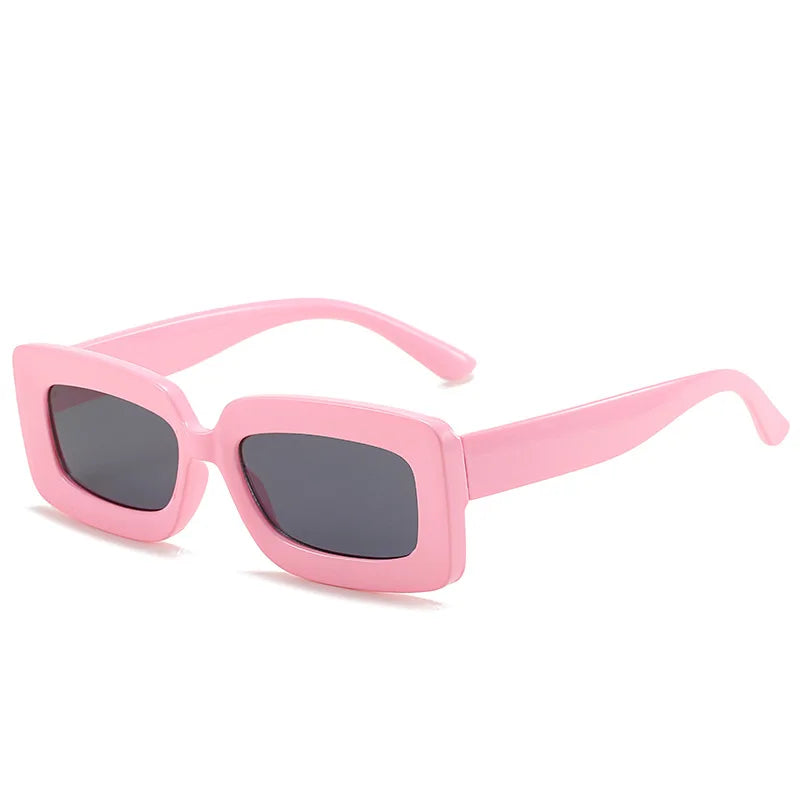 Oversized Black Pink Sunglasses Summer 2023 Women Fashion Trending Green Yellow Off White Sun Glasses Square Retro