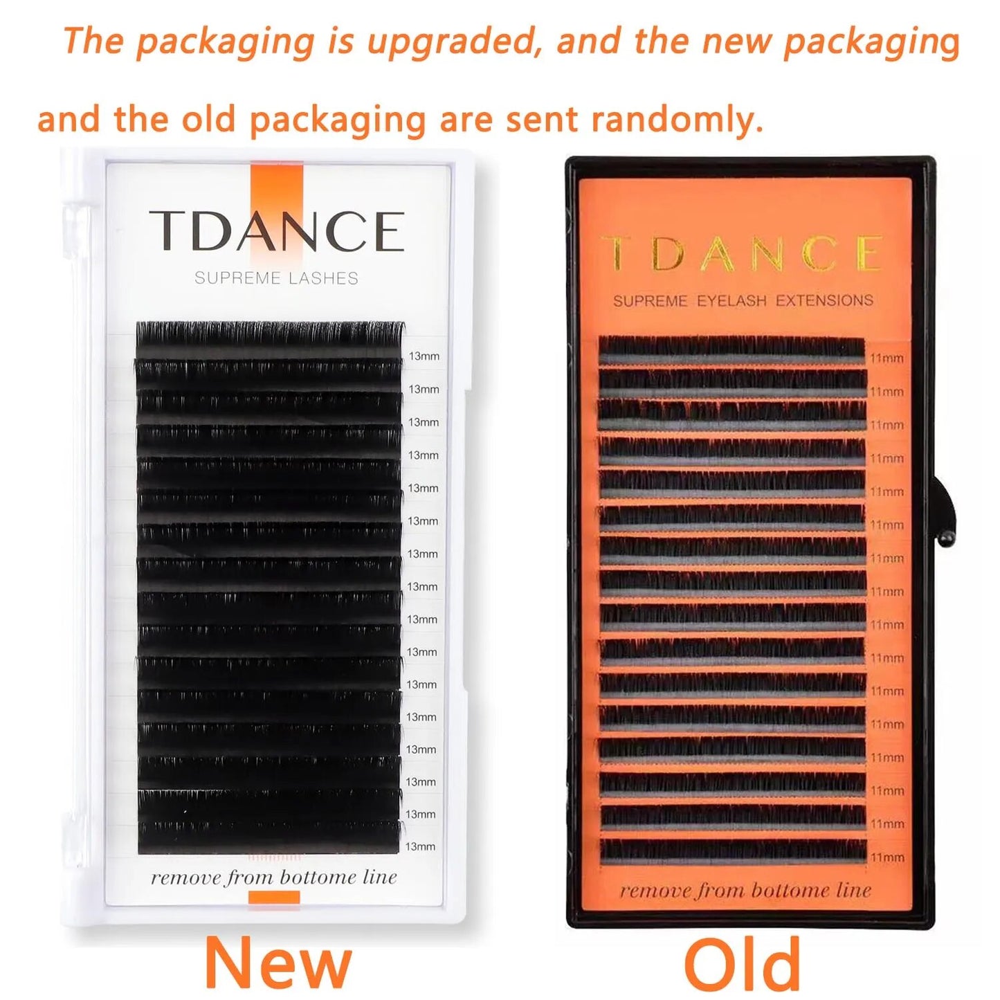 TDANCE Eyelash Extension 16Rows Korea PBT C/CC/D/DD Individual Supplies Professional Natural Faux Mink Russian Volume Eyelashes