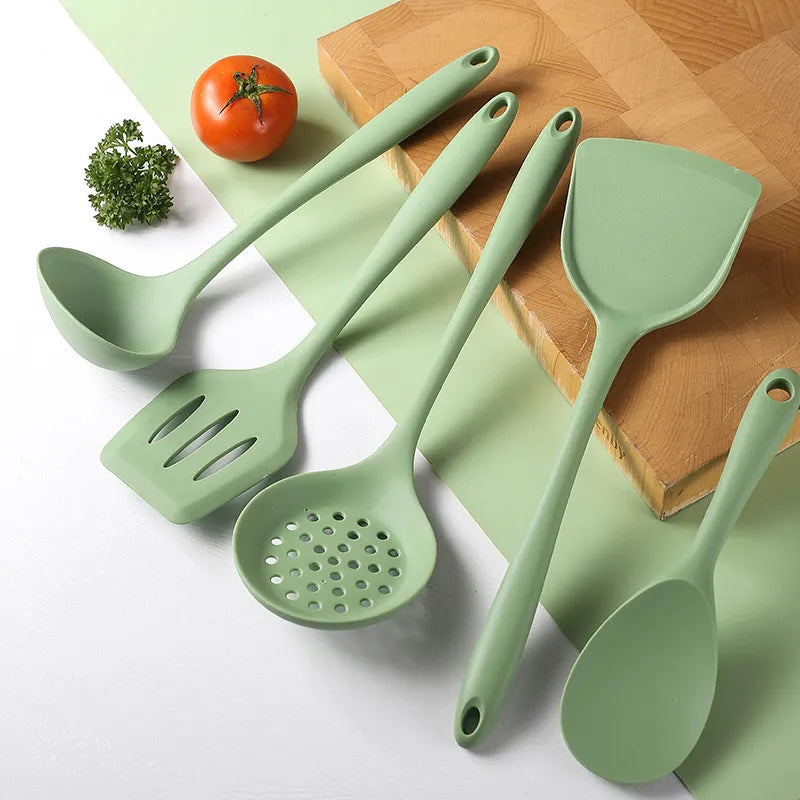 Silicone Kitchen Cooking Utensils Spatula Pasta Cookware Set cooking accessories kitchen utensils kitchen tools kitchen gadgets