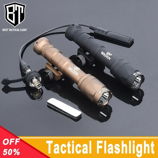 WADSN M300 M600 M300A M600C Tactical Flashlight 400lm/600lm White LED Light Fit 20mm Rail Hunting Weapon Airsoft Accessories