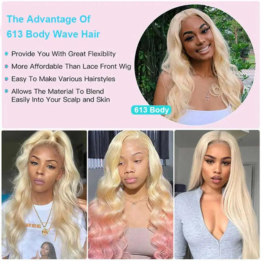 613 Lace Frontal Wig Brazilian Body Wave 13x4 HD Lace Front Wigs For Black Women Blonde Lace Front Wig Human Hair Hd Lace 30Inch