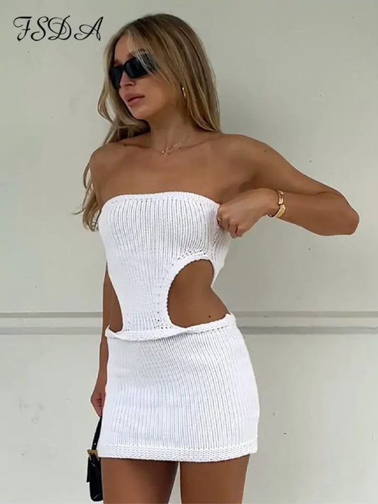 Strapless Knit Bodycon Dress 