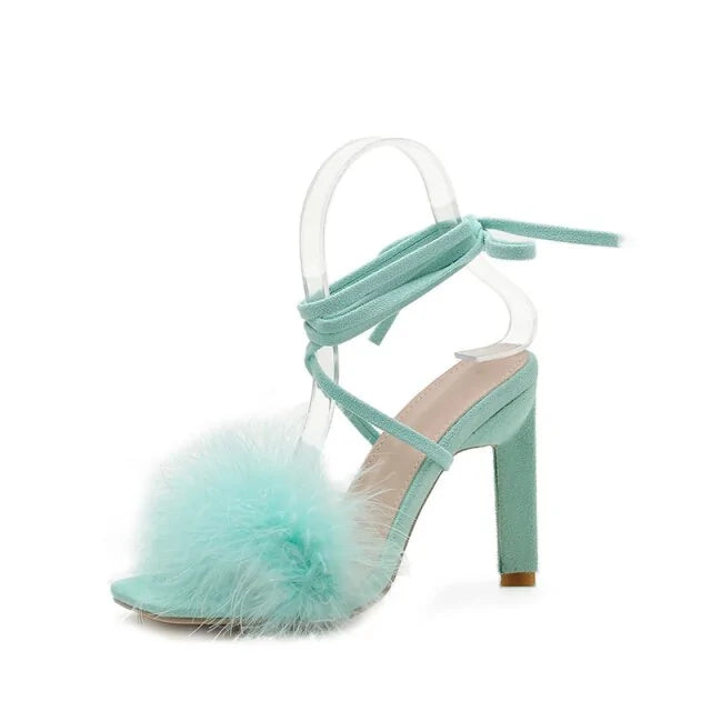 Feather Women High Heels shoes