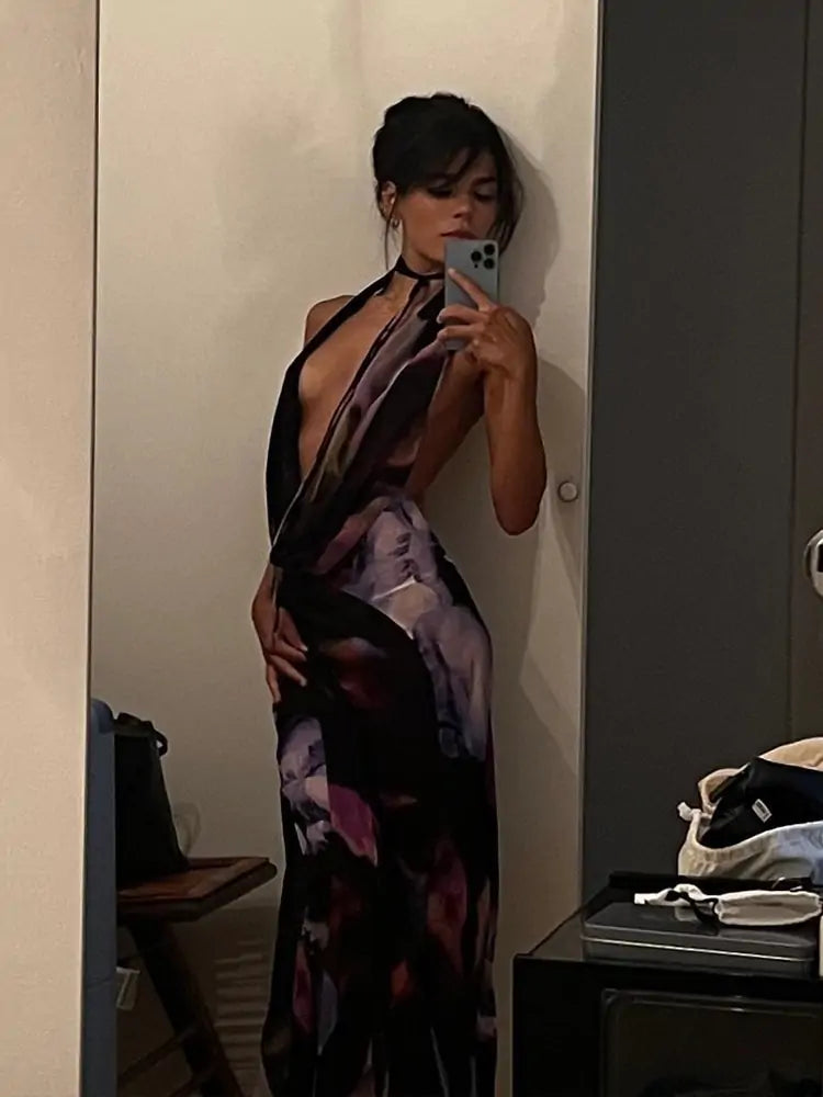 Backless Sexy Maxi Dress 