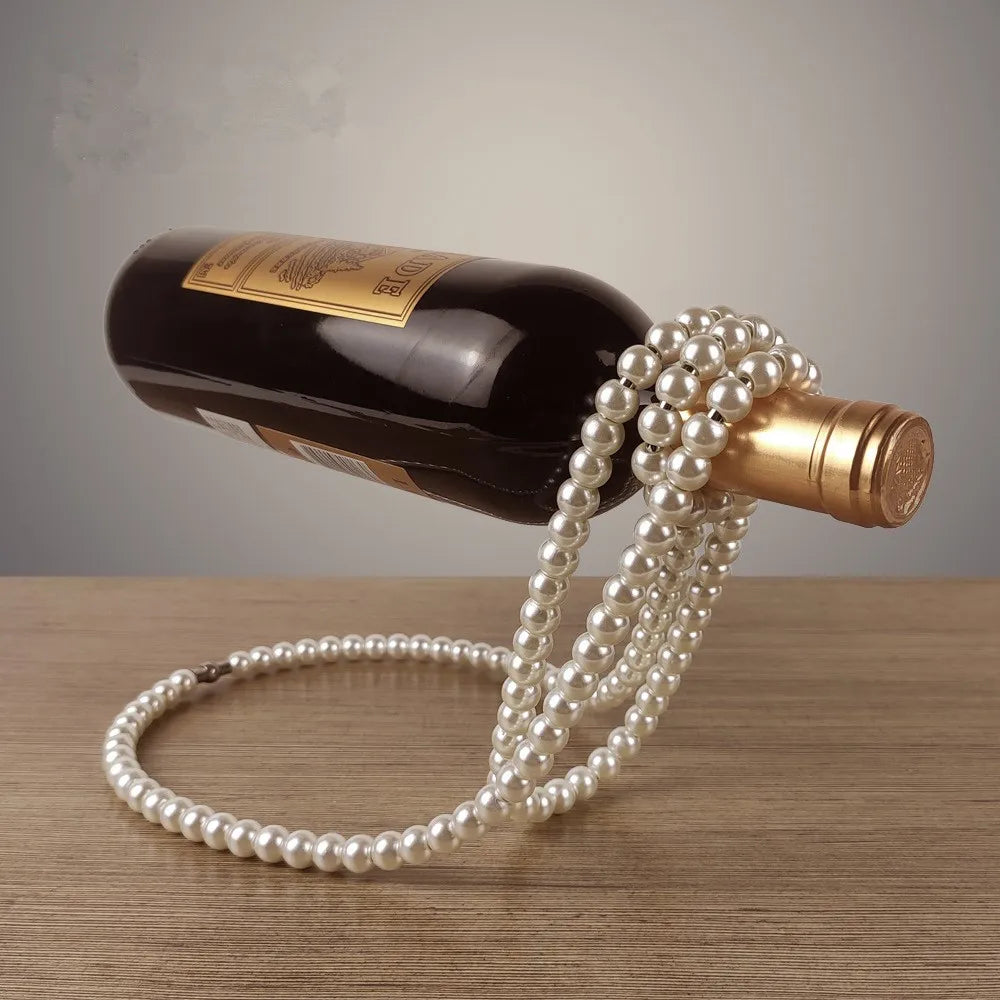 Creative Pearl Necklace Wine^