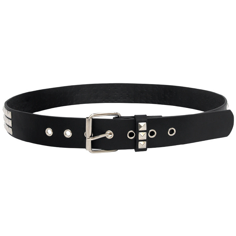 Rivet Belt Belt Men's And Women's Soft Surface Pin Buckle belt