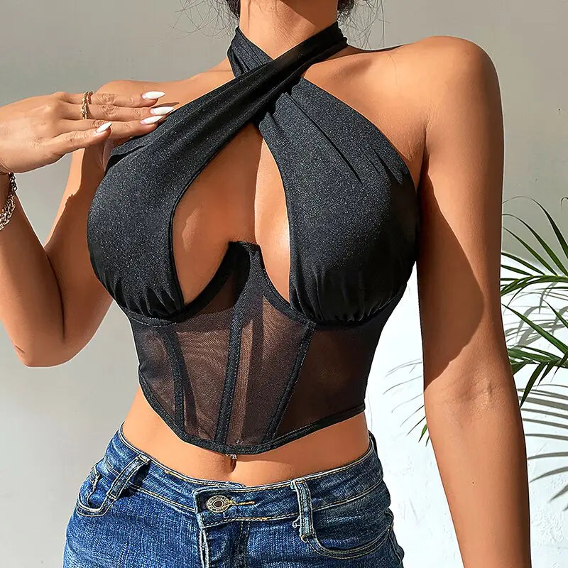 Sexy Mesh Push-Up Bralette 