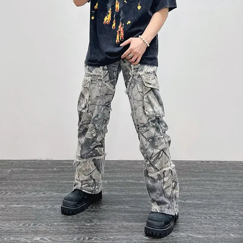 Camouflage Y2K Baggy Jeans 