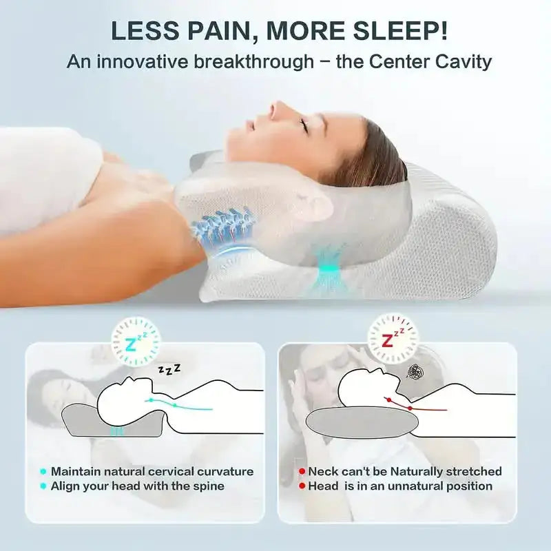 Ergonomic Memory Foam Pillow 