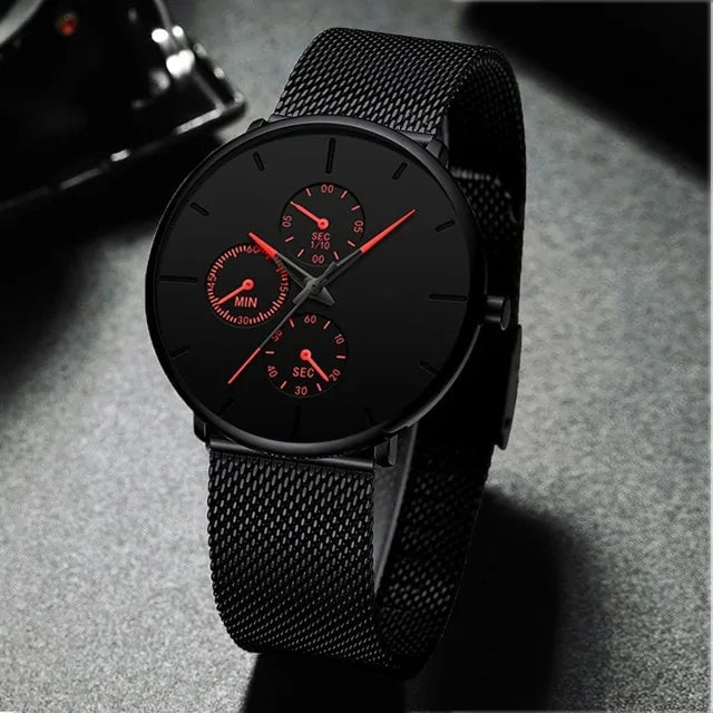 Fashion Business Watches For Men Brand Luxury Steel^