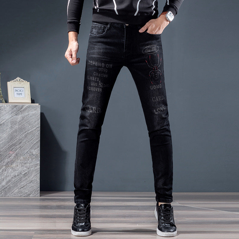 Fashion Personality All-matching Men's Jeans 