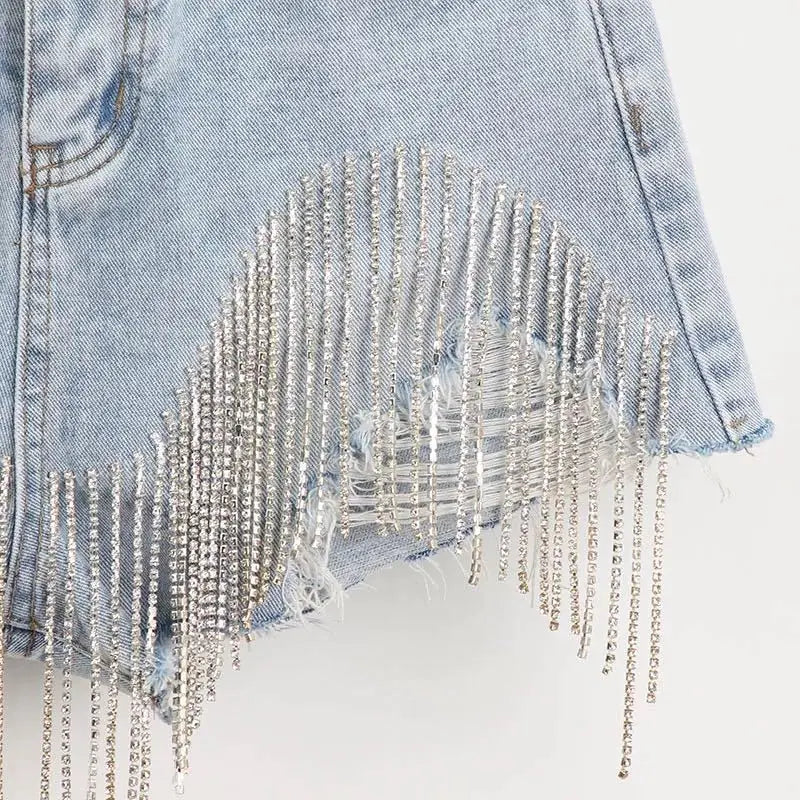 Women luxurious Tassel Rhinestone Fringed^