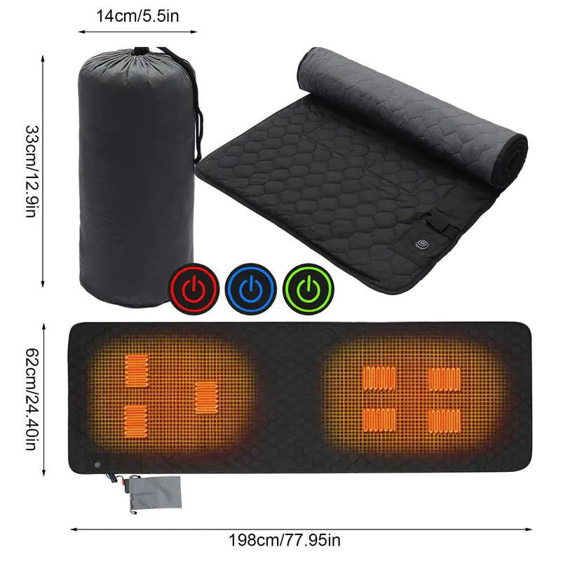 Outdoor USB Heating Sleeping Mat^