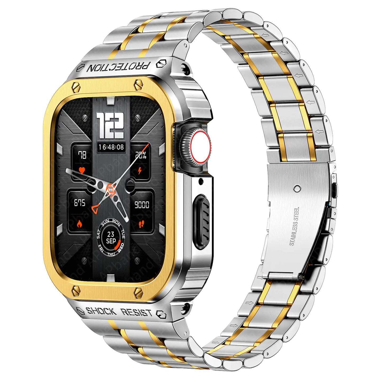 Stainless Steel Strap+Case For Apple Watch^