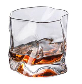 Crumple Style Whiskey Glass^