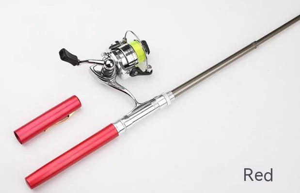 Pen Fishing Rod With Mini Metal Spinning Reel^