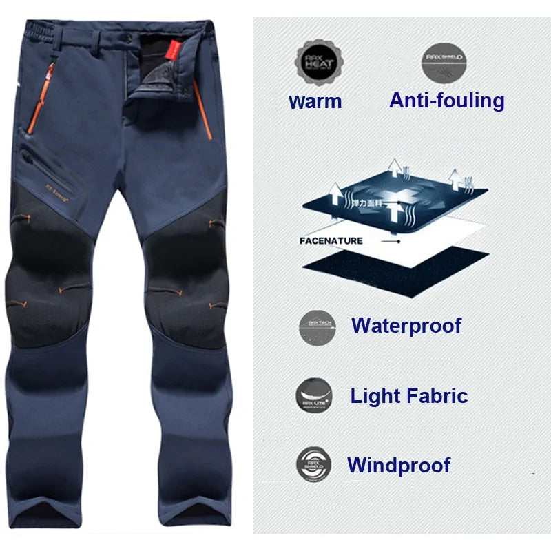 Softshell Fleece Outdoor Pants Trekking 