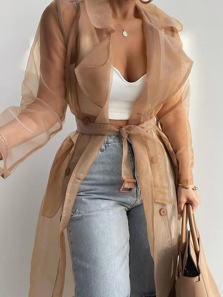 Women's Fashion See-Through Top