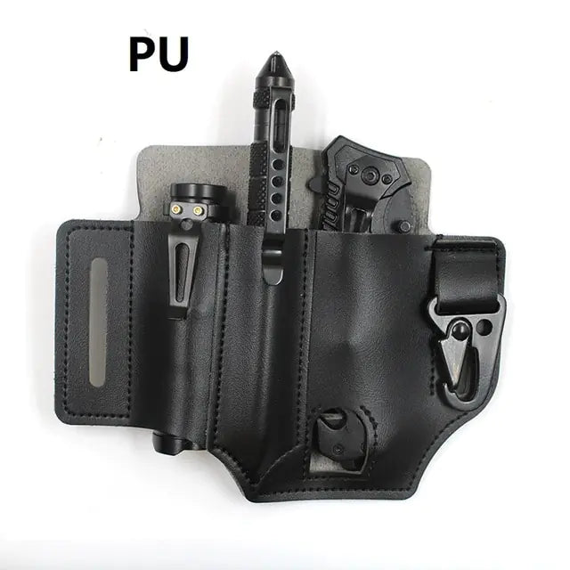 Tactical Multi Tool Belt Leather Bag^