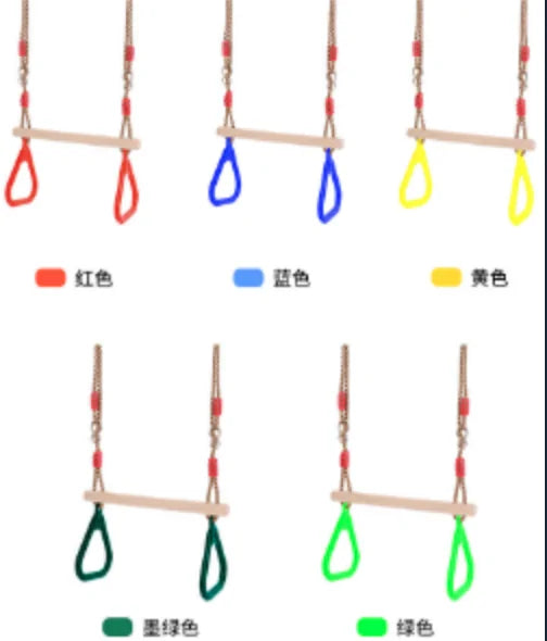 Monkey Bars w/Rings For Kids Ninja Warrior Obstacle Course 