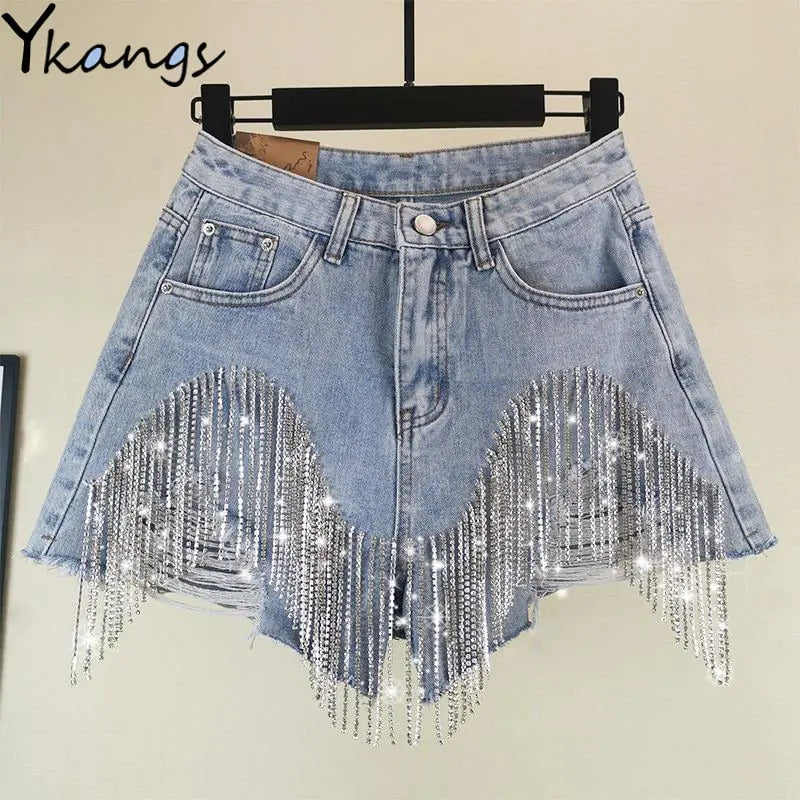 Women luxurious Tassel Rhinestone Fringed^