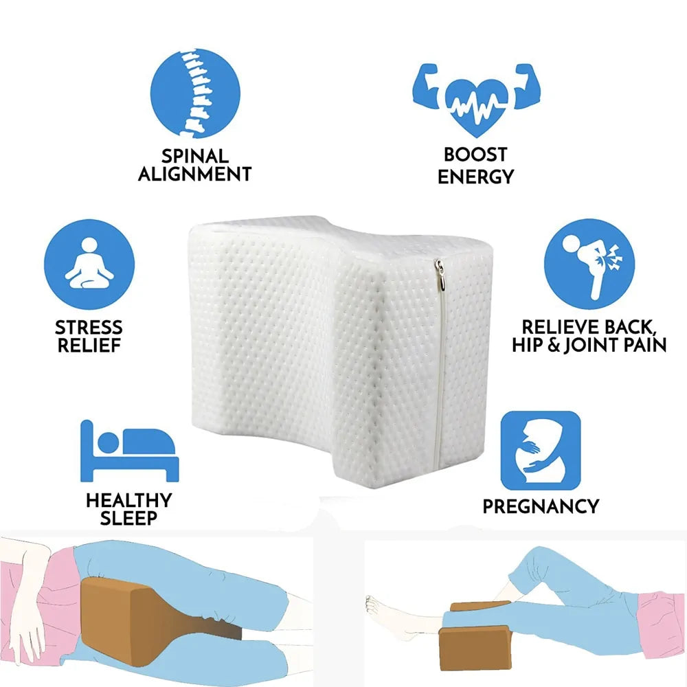 Orthopedic Memory Foam Knee Pillow 