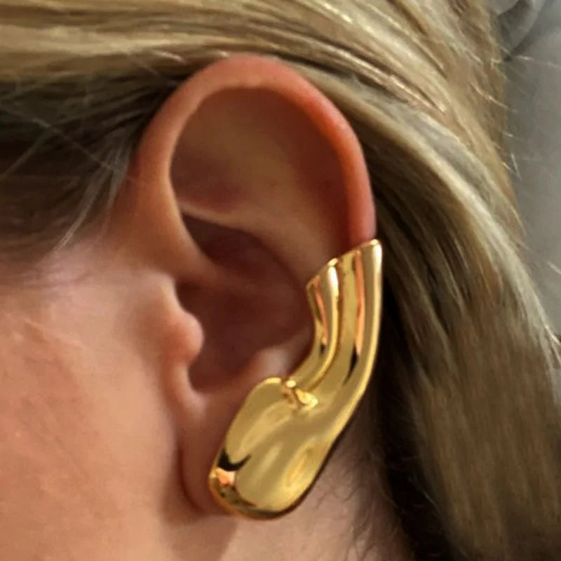 Earlobe Ear Cuff Clip-On Earrings 