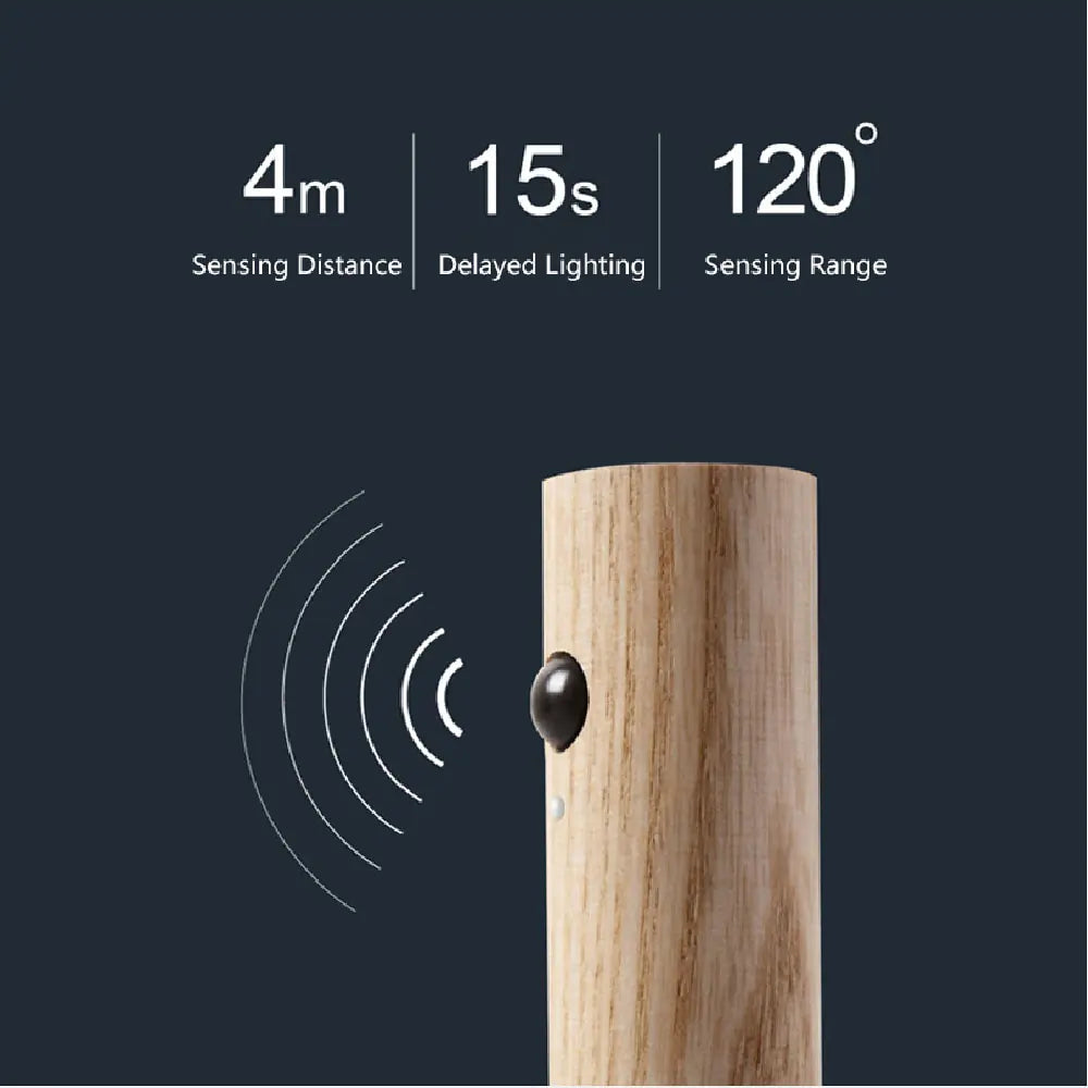 LED USB Wireless Wood Stick Night Light 