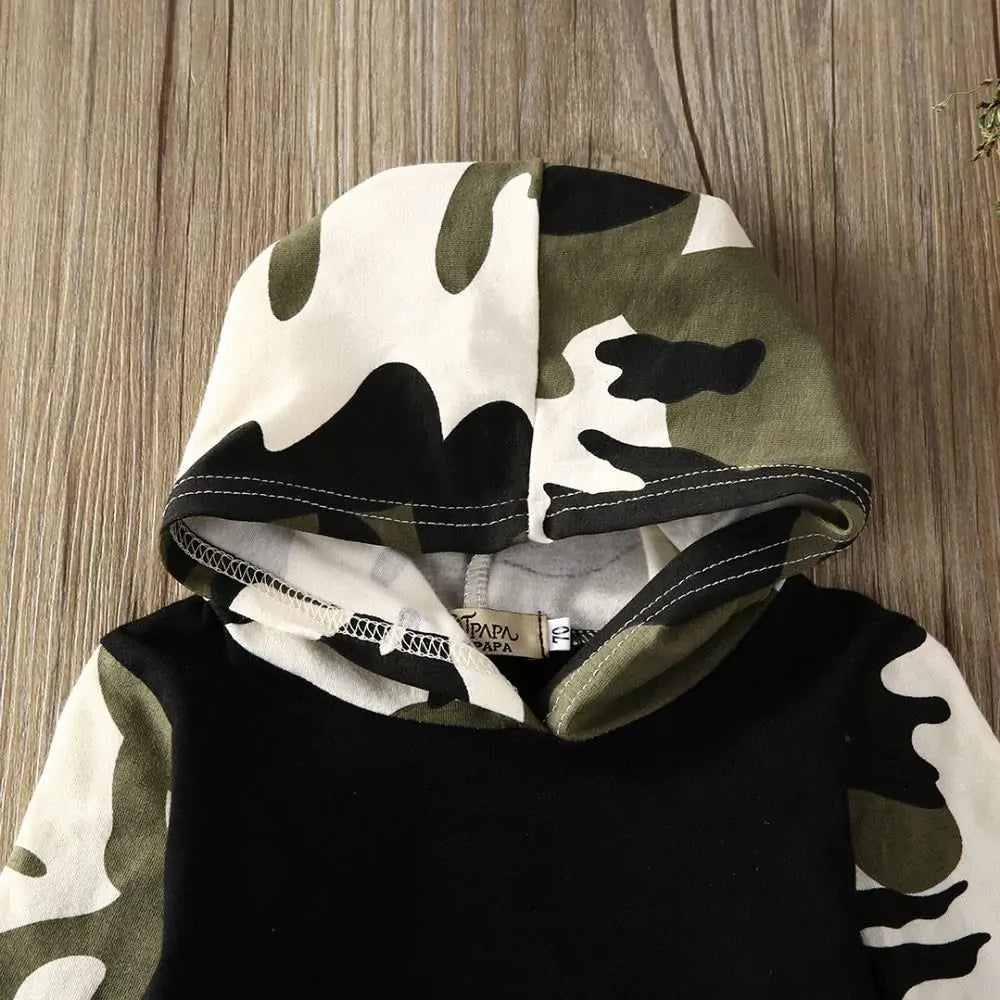 Baby Boys Camo Outfits Tracksuit Set outfit