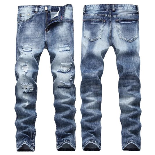 Fashionable Ripped Skinny Jeans for Men 