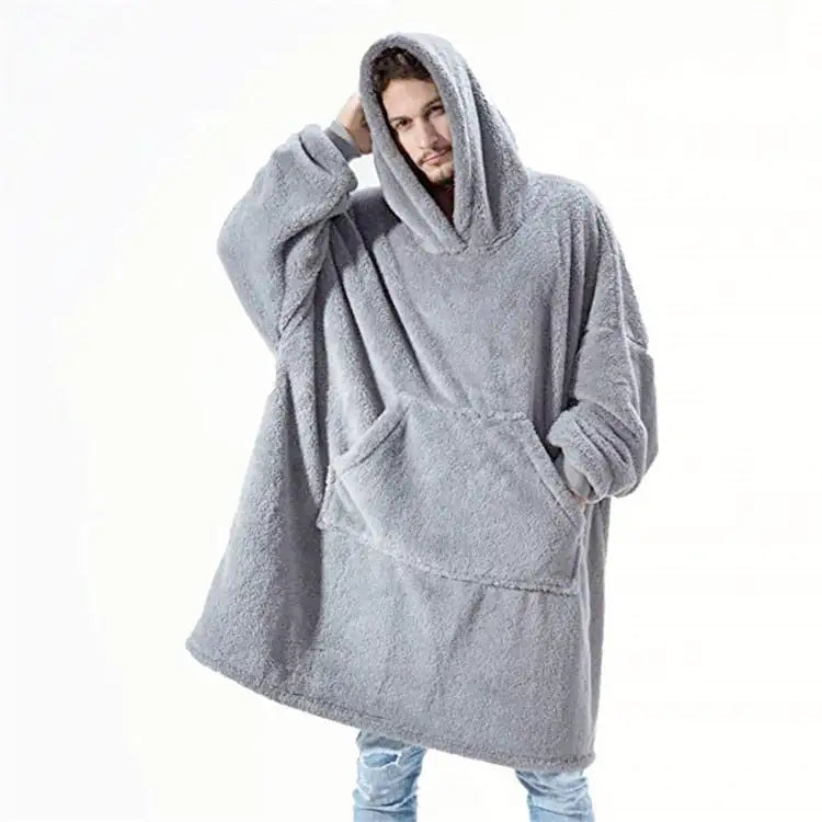 Oversized Fleece Blanket Hoodie 