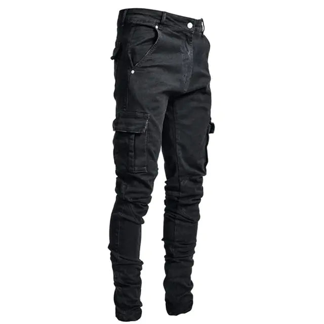 Men's Multi Pocket Cargo Jeans 