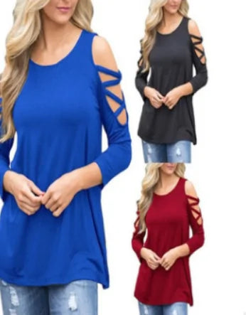 Women Tops Fashion Long Sleeves 