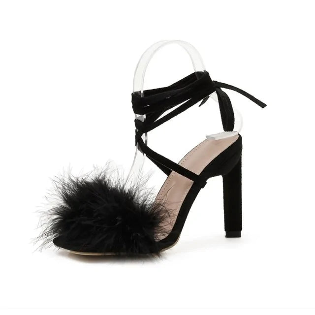 Feather Women High Heels shoes